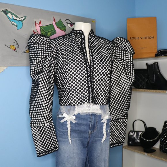 Peplum Shoulder Overcoat | Twotwinstyle - Picture 2 of 10